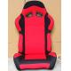 Black And Red Sport Racing Seats Universal Cars Parts Foldable With Safety Belts