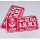 Private one color printed red outdoor UV resistant army tactical series