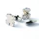 Tagor Jewelry Regular Inventory High Quality Hot 316L Stainless Steel Cuff Links CQK31