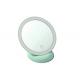 Round Compact Mirror Power Bank , Portable Compact Mirror Usb Charger With  LED Light