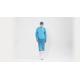 S&J Disposable CPE (Chlorinated Polyethylene) Isolation Gown Protective Gown with Thumb Loops Nonwoven AAMI Level