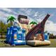 Commercial Blow Up Water Playground , Bouncy Castle Play Place Smooth Surface Friction Resistant