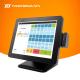 15 Inch TFT LCD Mobile POS Terminal Aluminum Shell With Printer Scanner