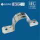 IEC 61386 Electrical EMT 2 Hole Conduit Strap Zinc Plated Steel