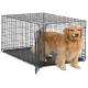 3 Sizes Stainless Steel Premium Heavy Duty Pet Dog Crate Cage Kennel For Medium Large Sized Dogs
