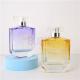 Multicolor Square Glass Perfume Bottle Spray Gradual Change Colored 100ml