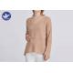 V Neck Ladyes 100% Wool Sweater Up And High And Low Welt Fashion Design