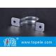 Two Hole Strap EMT Conduit And Fittings Pre - Galvanized 1/2 To 4 Size