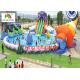30M diameter Water Park With 3 Awesome Inflatable Water Slides And Other Water
