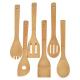 30x6cm Kitchen Pot Shovel Hygienic Bamboo Cooking Utensils Set