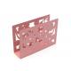 Pink Metal Napkin Holder , Lightweight Metal Tissue Holder 15x4x10 Cm