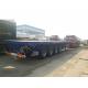 flatbed trailer with container lock，4 axles container trailer，20ft 40ft contrainer transport semi trailer