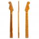 Fender Stratocaster Neck Replacement 21 Frets Maple For ST Electric Guitar Abalone Dots Tiger Flame