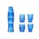 Cobalt Blue Colored Whisky Glasses , BPA Free Holiday Drinking Glasses Fish Shape