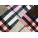 Coral Fleece Soft Blanket Fabric Checked / 530GSM Synthetic Blanket Material