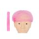 100 Pcs/Bag Pink Disposable Hair Bonnets Breathable Dust Cap For Eyebrows Tattoo