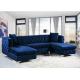 Factory Direct Sales luxury velvet custom fabric corner sofa Eucalyptus frame living room sofa