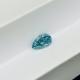 sustom Pear Cut Loose Lab Grown Blue Diamonds With IGI Certificate