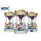 Indoor playground Carousel 3 seats kiddie carousel With Safety Features