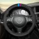 Black Suede Steering Wheel Cover Designed for BMW 3 5 Series E46 E39 M3 M5 330i 330Ci