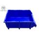 Blue / Red Stacking Plastic Bin Boxes  For Secure Storage Of Parts 600 * 400 * 230mm