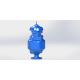 Triple Function Blue Sewage Air Release Valve For Sewage Water System