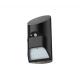 18 LED Black Solar Powered LED Security Motion Detector Outdoor Light For Lawn / Garden