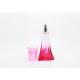 Gradient Pink Custom Glass Perfume Bottles Pump Sprayer Sealing Type