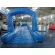 Comercial Blue City Street Event Giant Inflatable Water Slide With Singel Lane