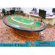 Multi-functional Macau Galaxy Luxury Poker Table With Three Printed Table Cloths