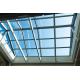 Sun Shade Roof Aluminium Skylight Tempered Glass 6063 T5 1.4-2.0mm