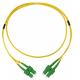 Duplex Count Fiber Optic Cable Patch Cord SC Green Connector APC Polish Ferrule