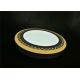 Wave Pattern 18+6W SMD LED Panel Light Round Surface Mount Double Color White Yellow