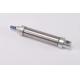 Stainless Steel Material Double Acting Pneumatic Air Cylinder Silver Color