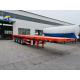 3 Axles 4 Axles Semi Skeleton Trailer Flatbed Trailer with Side Beam 16mm Channel Steel
