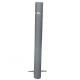 Matte Grey Embedded Outdoor Bollard Powder Coated Metal Material For Road Traffic