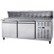 Pizza Refrigeration Workbench Under Counter Freezer Water Bar Milk Tea Shop Equipment Full Set Freezer