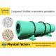 Drum Rotary Fertilizer Granulation Equipment / Carbon Steel Organic Fertilizer Granulator