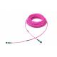 12F 24F MPO To MPO Fiber Optic Cable 4.5mm Double Jacket OM4 OM3 SM Optional