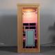 Canadian Hemlock Wooden Full Spectrum Far Infrared Sauna Room One Person