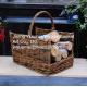 2016 wicker log basket willow log basket with handle for fireplace