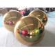 Different Size Gold Floating PVC Reflective Christmas Mirror Ball Balloons Inflatable Mirror Ball For Party Decoration