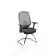 Metal Frame Mesh Computer Chair With Arms , H1055MM Revolving High Back Chair