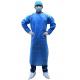 100x117cm Blue S Reinforced Disposable Isolation Gowns