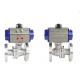 50mm Stainless Steel Flanged Ball Valves , PN16 Pneumatic Operated Ball Valve