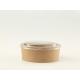 No Deformation Kraft Paper Bowls , Microwavable 12 Oz Salad Paper Bowls