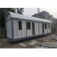 Curved Roof Sandwich Panel Prefab Steel House / Metal Frame House With Base