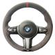 Black Suede Steering Wheel Cover for BMW 1 Series 3 Series Comfort and Style Combined