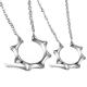 New Fashion Tagor Jewelry 316L Stainless Steel couple Pendant Necklace TYGN050