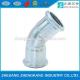 White Carbon Steel Press Fittings Equal Elbow Connection Round Head Code